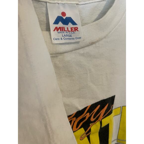 Vintage 90s Bobby Labonte 1991 Penrose Racing NASCAR Single Stitch Shirt Large - Picture 3 of 4